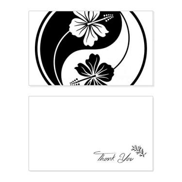 Imagem de Design de flor Yin-yang da Cultura, cartão de agradecimento, papel de aniversário, agradecimento de casamento