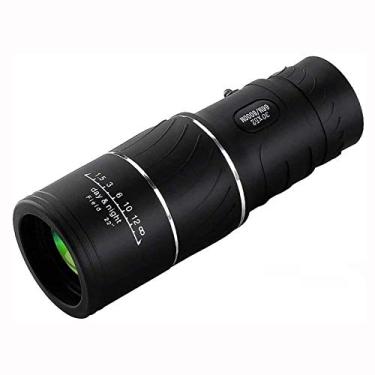 Imagem de Telescópio monocular, 16x52 Monóculos compactos de prisma de alta potência 16x52 para adultos, crianças, HD, para observação de pássaros, caminhadas, viagens, concertos, suporte para smartphone e tripé