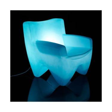 Imagem de Poltrona Decorativa Plástico Joker Iluminada Freso Azul Bebê
