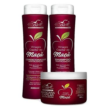Imagem de Kit Capilar Vinagre De Maça Belkit- Shampoo+Condicionador+Máscara