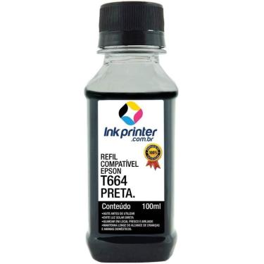 Imagem de Tinta para Epson L1300 - Preto - Compatível InkPrinter (T664 - 100ml)