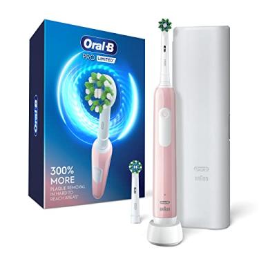 Imagem de Oral-B Escova de dentes elétrica Pro Limited com (2) cabeças de escova, recarregável, rosa