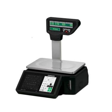 Imagem de Balanca Etiquetadora Atena Ii 6/15/35Kg Div 2G/5/10g Preta Com Torre Wifi - Ramuza