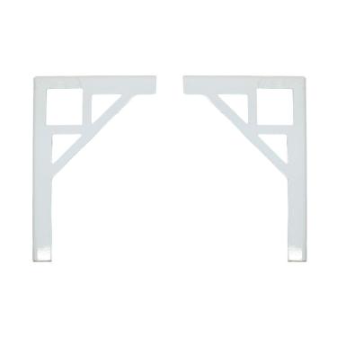 Imagem de Mão Francesa Suporte Prateleira Pequena  10X15 cm QUADRADA Branca All Style