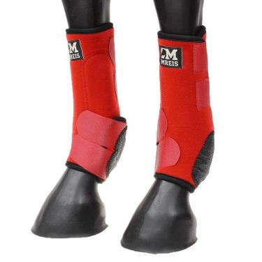 Imagem de Splint Boot para Cavalo em Neoprene Vermelha M Reis 31657