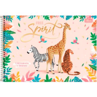 Imagem de Caderno Cartografia Desenho Tilibra Jungle 80 folhas