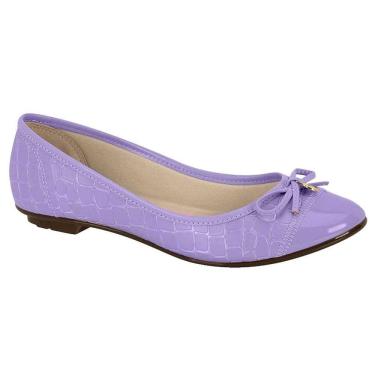 Imagem de Sapatilha Feminino Moleca 5027.1428 Napa Color Croco