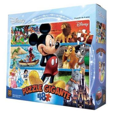 Imagem de Quebra Cabeça Puzzle Gigante Disney com 48 Peças - Grow
