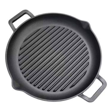 Imagem de Chapa Ferro Fundido Redonda N31 Grill Aquece Por Igual
