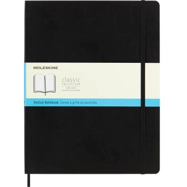 Imagem de Moleskine Caderno clássico, capa macia, 2GG (21,6 cm x 28 cm) pontilhado, preto, 192 páginas