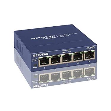 Imagem de NETGEAR Netgear Gs105 Prosafe 5 Porta 10/100/1000 Gigabit Slimline Network Switch
