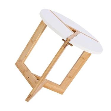 Imagem de Veemoon 1 Peça Suporte De Armazenamento De Mesa De Café De Madeira De Bambu Mesa De Quarto Sofá Armário Lateral Quarto Mesa De Cabeceira Modren Prateleira De Armazenamento De Mesa De