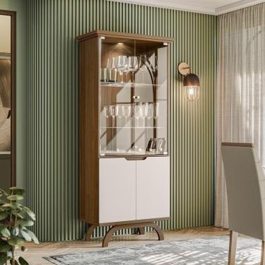 Imagem de Cristaleira 2 Portas Creta Off White