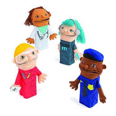 Imagem de Fantoches de Mão Community Helper - Educacional - Material de Ensino - 4 Fantoches