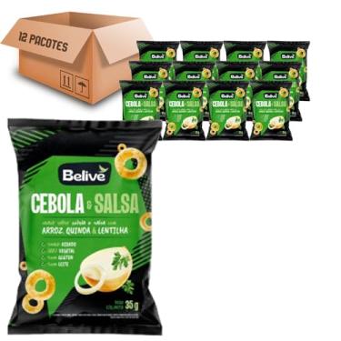 Imagem de 12x Snack Multigrãos Sabor Cebola e Salsa BELIVE 35g