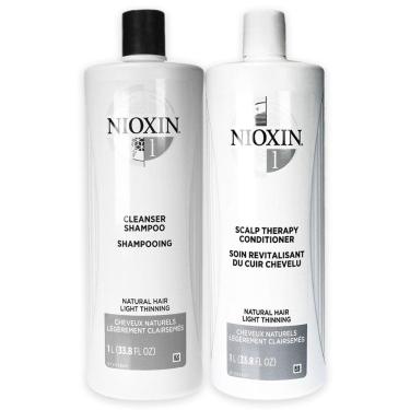 Imagem de sistema 1 kit shampoo nioxin 1l, condicionador