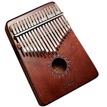 Imagem de Piano de polegar Kalimba de 17 teclas, instrumento musical de piano de dedo, piano profissional de polegar para presente musical café