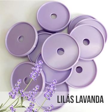 Imagem de Kit 12 Discos GG 45mm de Caderno Infinito Sistema Inteligente Amor Infinito Cadernos - Circulo (Lilás Lavanda)