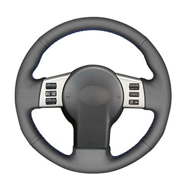 Imagem de Capa de volante de carro confortável e antiderrapante costurada à mão preta, apto para Infiniti FX FX35 FX45 2003 a 2008 Nissan 350Z 2003 a 2009