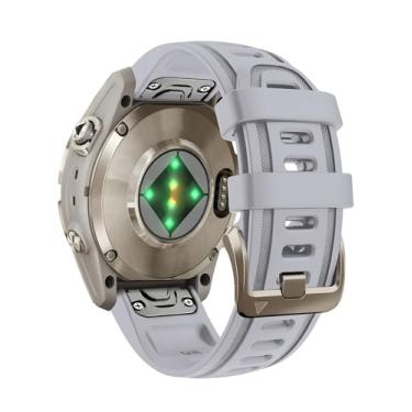 Imagem de OUTVI Pulseira de relógio de ajuste rápido de 20 mm para Garmin fenix 5s 6s 7s pro solar 20 pulseiras de substituição com fivela dourada clara para garmin epix pro gen 2 42 mm Descent Mk2s/3/3i curta