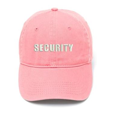Imagem de L8502-LXYB Boné de beisebol masculino bordado segurança evento segurança algodão lavado boné de beisebol, rosa, 7 1/8