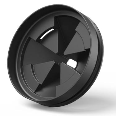 Imagem de Defletor de pia de proteção contra respingos de lixo QCB-AM de substituição para série InSinkErator Evolution, defletor silencioso atualizado, acessórios de descarte de lixo (preto-1 pacote)