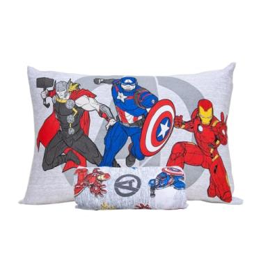 Imagem de Jogo de Lençol 2 Peças Portallar Disney Marvel Assemble Avengers Shield Solteiro