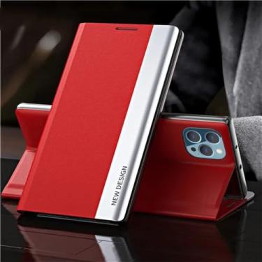 Imagem de Capa de couro flip para xiaomi 11t 11pro note 12 5g 11 4g 10s 9s 8t pro max 10 poco x5 suporte livro capa telefone, vermelho, redmi note 10pro max