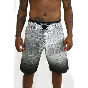 Imagem de Bermuda Surf Alkary Mandala Psic Branca-Masculino