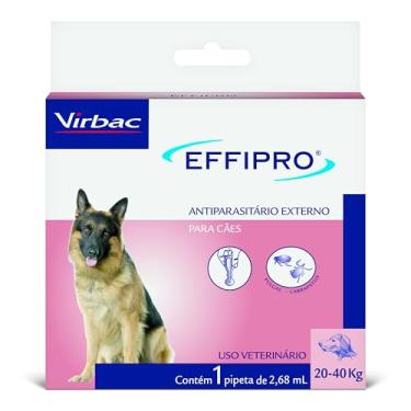 Imagem de Virbac Effipro Antipulgas e Carrapatos para Cães de 20 kg a 40 kg com 1 Pipeta