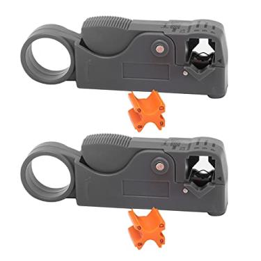 Imagem de Descascador de Fios, Kit de Conjunto de Ferramentas para Descascar Cabos Coaxiais Com Design de Lâmina Dupla, Material ABS, Diâmetro de Descascamento de 8 Mm, para Cabos Coaxiais
