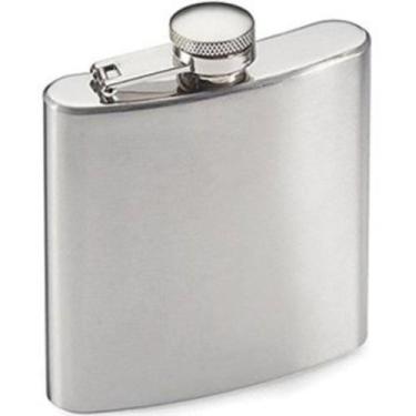 Imagem de Cantil De Bolso Porta Bebida Aço Inox Whisky Vodka Rum 200ml - Stainle