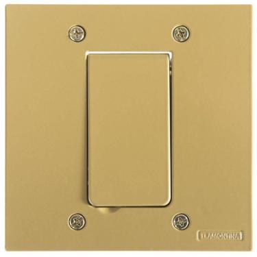 Imagem de Tampa 1 Posto 4x4 Para Piso Tramontina Modular Dourada