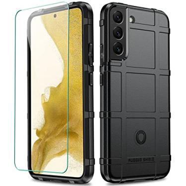 Imagem de LABILUS Capa para S22+ S22 Plus, capa protetora tática tática de TPU resistente à prova de quedas de 2,4 m compatível com Galaxy S22+ (6,6 polegadas) - preto escuro