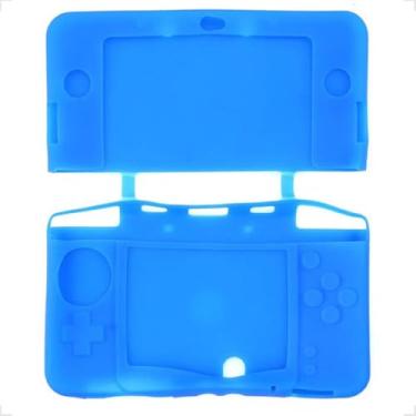 Imagem de Case Capa Protetora De Silicone Gel Lavável Compatível Para Nintendo New 3DS (AZUL)