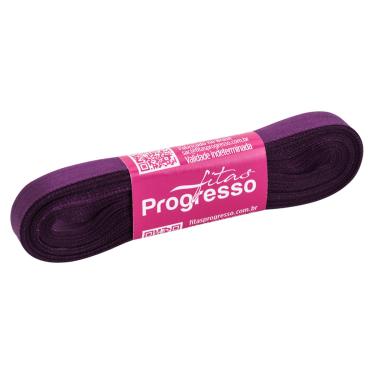 Imagem de Fita de Cetim Progresso Face Simples, 10m, 10mm, Violeta - CF002.675