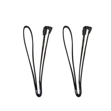Imagem de Kit 2 Unidades Cabo Sata 3 6gbps 60 Cm 90º Com Trava - Foxcom