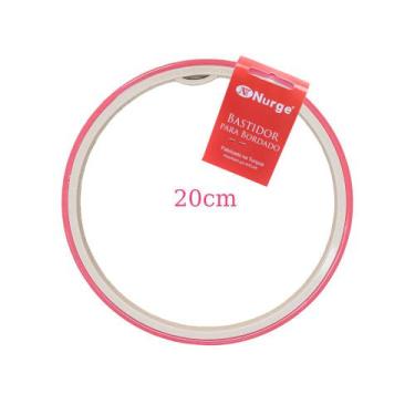 Imagem de Bastidor Flexível para Bordado Nurge 20cm Rosa