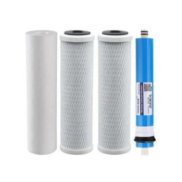 Imagem de Kit Refil Osmose Reversa Consumo 290 L/Dia Membrana 75Gpd - Br Fish Aq