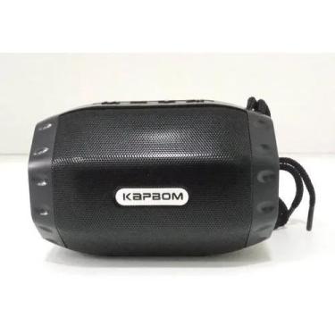 Imagem de Caixa De Som Portátil Bluetooth Kapbom Preta 5W KA-8510