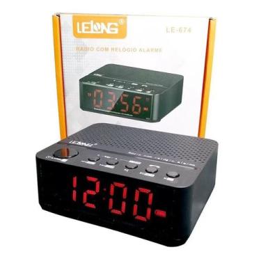 Imagem de Rádio Relógio Digital Com Alarme - ELE226 - Lelong