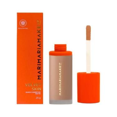 Imagem de Base e Corretivo Matte Mari Maria Velvet Skin Acabamento Aveludado, Am