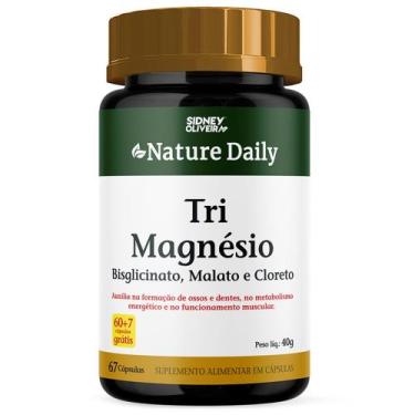 Imagem de Tri  Magnésio 60 capsulas Nature Daily - Sidney Oliveira 