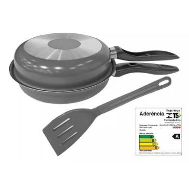 Imagem de Omeleteira Antiaderente Marpal Grande Original, Preto