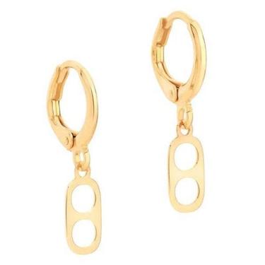 Imagem de Brincos banhado ouro 3x 24k 18k e 22k femininos argola rommanel tampin