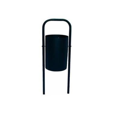 Imagem de Lixeira para Pátios e Parques Redonda Suspensa - Santa Edwirges