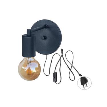 Imagem de Arandela Luminária  Parede Quarto Sala Moderna Luxo Preto - Sphera