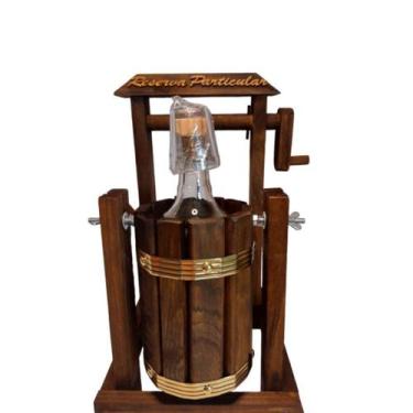 Imagem de Pingometro Barril Poço Rústico Com Manivela Cachaça - Pinga - RD Store