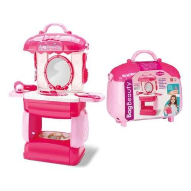 Imagem de Penteadeira Camarim Maleta Infantil Rosa Bag Beauty 35cm - Gici Kids