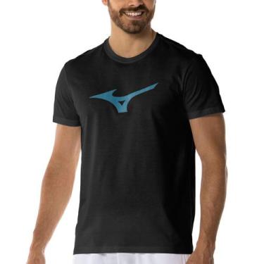 Imagem de Camiseta Sportstyle Masculina Mizuno Basic Big Logo, Preto, P